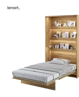 Dig-net nábytek Sklápěcí postel Lenart BED CONCEPT BC-02 dub artisan | 120 x 200 cm