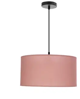 Závěsná lampa SHANTI černá 1x40 E27 stínidlo vřes
