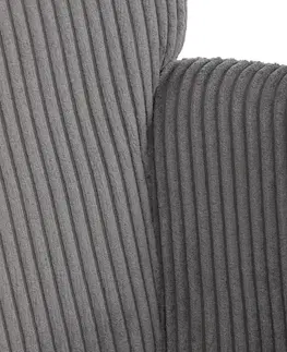 Relaxační křeslo s podnožkou L7285 GREY6, šedá