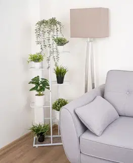 4Home Stojan na květiny Level, bílá