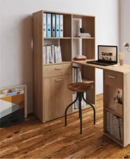 Stůl s regálem MINESON Tempo Kondela