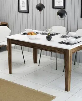 Jídelní stůl Milan 514 - Walnut, White