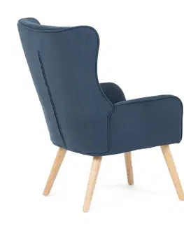 Křeslo ušák BLUE2, modrá