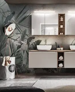 ArtCom Zrcadlová skříňka SANTA FE Taupe 84-80 | 80 cm