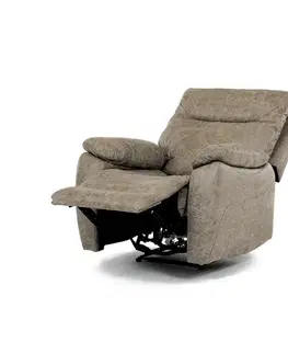 Elektrické křeslo s bezdrátovým ovládáním, vintage, béžová