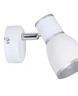 Nástěnná lampa 1xE14 bílá+chrom FIDO