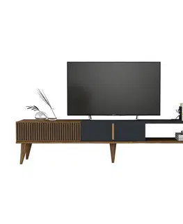 TV stolek Milan Alt - Walnut, Anthracite