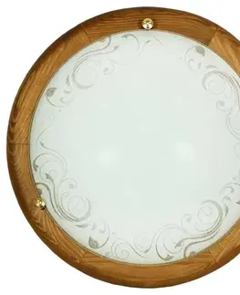 Stropní lampa Herba 30 standardní dřevo 1x60 v barvě dubu E27