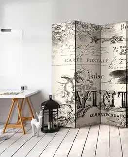 Paraván Vintage Correspondence Dekorhome