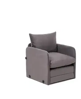 Rozkládací křeslo Saga Single - Grey