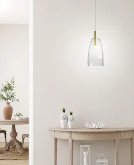 Bílo-zlatá LED závěsná lampa Modena Ledea 5W