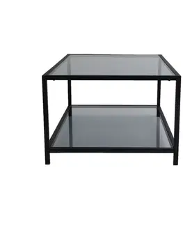 Konferenční stolek Astro Black s tmavým sklem