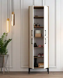 Skříň Berlin Walnut and White
