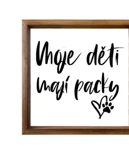 Bohemia Gifts Dekorační obrázek - Packy