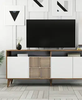 Skříňka Milan 2 Walnut and White