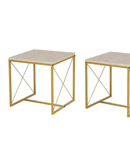 Konferenční stolek Defne Gold Travertine