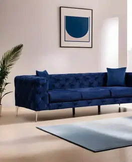 Trojmístná pohovka Como - Navy Blue