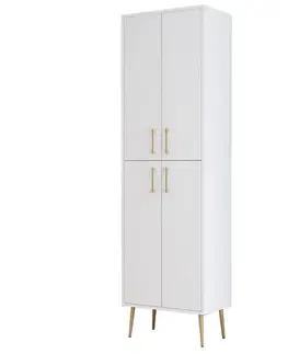 Botník Berlin A - White, Gold