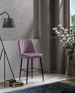 Sada barových židlí Vento Lilac and Black, 2 ks, 2 ks