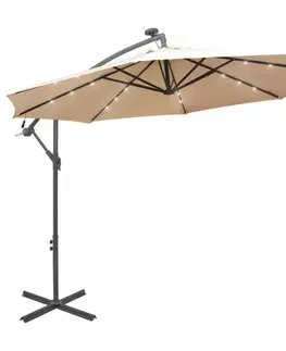 Konzolový slunečník s LED světly Ø 300 cm