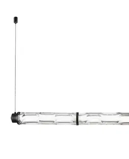CORTE lampa wisząca pozioma czarny matowy 18W LED 3000K klosz bezbarwny