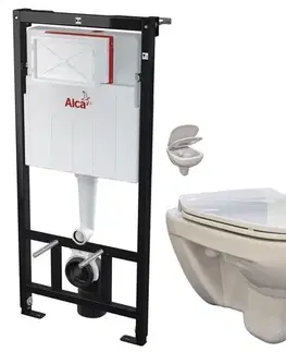 Předstěnový instalační systém bez tlačítka + WC bez oplachového kruhu Edge + SEDÁTKO AM101/1120 X EG1