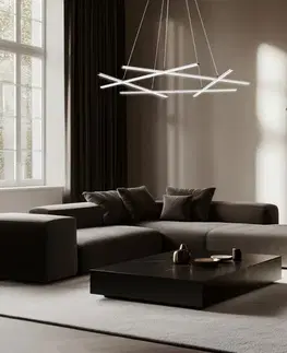 Apeti Andros LED stříbrná závěsná stropní lampa 4000K
