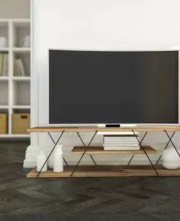Televizní stolek Canaz Black and Walnut