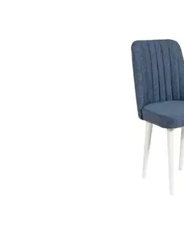 Jídelní set s rozkládacím stolem a židlemi (4 kusy) Vina 1048 - Dark Blue, White
