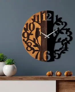 Dekorativní dřevěné nástěnné hodiny Wooden Clock - 71