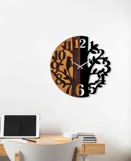 Dekorativní dřevěné nástěnné hodiny Wooden Clock - 71