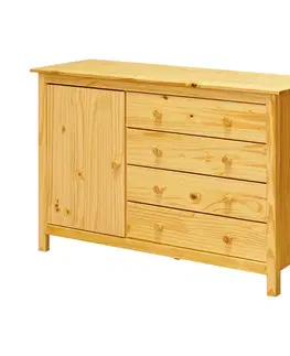 Komoda 1 dveře + 4 zásuvky TORINO