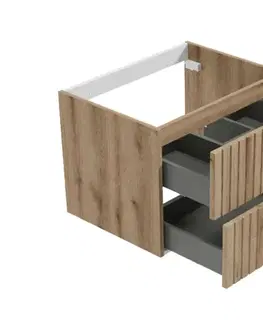ArtDef Skříňka pod umyvadlo RIETTI OAK EVOKE D80 | 80 cm