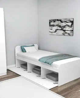 Rám jednolůžkové postele Akser - White