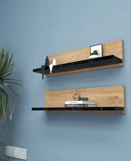 Nástěnná police Shelf - Black
