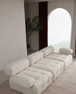 Trojmístná pohovka Doblo 3 Seater ( L1-O1-1R) - Cream Bouclette