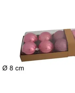 PROHOME - Koule vánoční 8cm 12ks