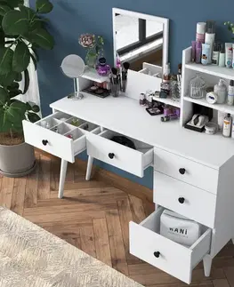 Kosmetický stůl Bela White