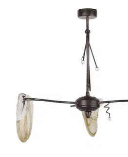 Závěsná stropní lampa 3x40W G9 patina Magma