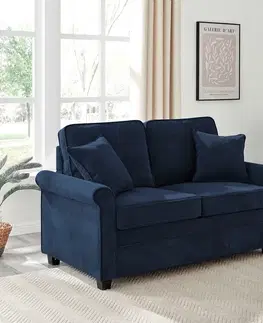 Dvoumístná pohovka ASB-4170 BLUE2, manžestr, modrá