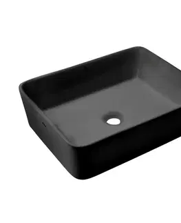 INVENA Umyvadlo na desku 47,5 cm NYKS černá CE-11-005-C