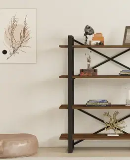 Knihovna Makro - Walnut