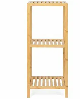 Koupelnový regál WABISABI TOWER 3, bambusový 