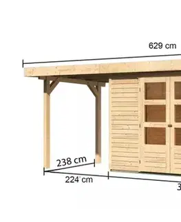Dřevěný zahradní domek RETOLA 6 Lanitplast