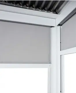 Bioklimatická pergola HWC-L41 3x3 se 3 bočními stěnami