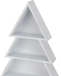 PROHOME - Polička stromek dřevo 44cm