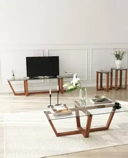 Sada odkládacích stolků (2 kusy) Amalfi - Walnut