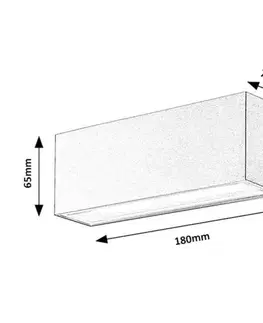 Rabalux 77076 venkovní nástěnné LED svítidlo Mataro 10 W, bílá