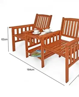 Zahradní lavička se stolem D3759 Dekorhome