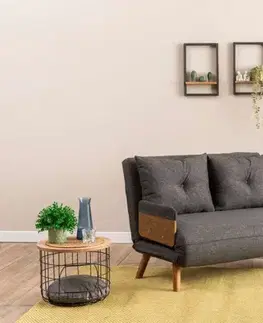 Dvoumístná rozkládací pohovka Cosmo 2-Seater - Dark Grey